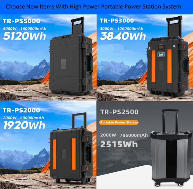 portable power station,5000W loading,5120WH battery capacity,AC